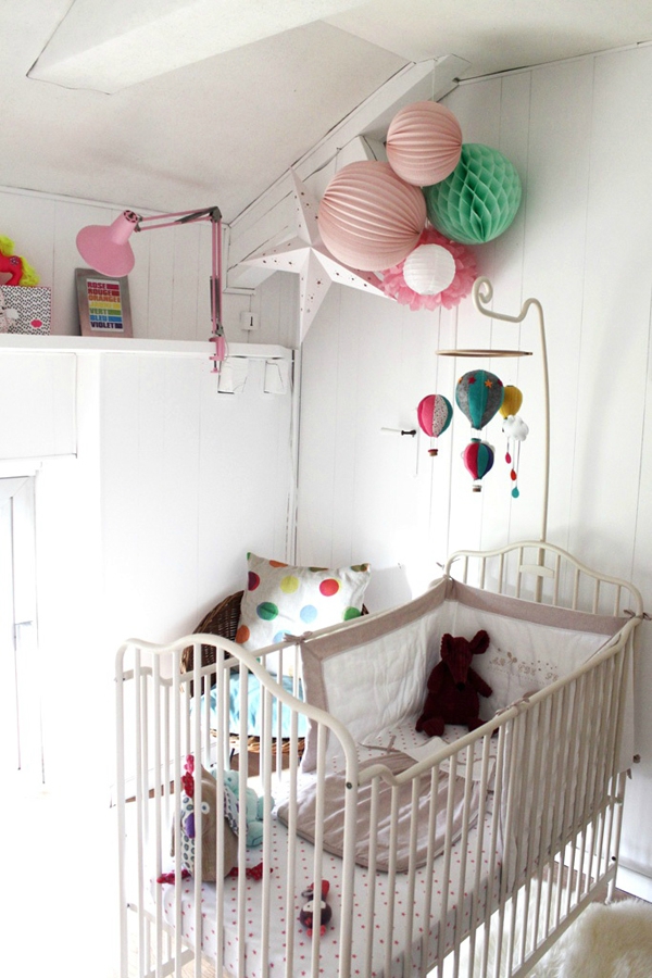 deco chambre bebe fille vintage
