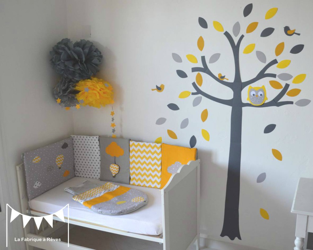 deco chambre bebe jaune