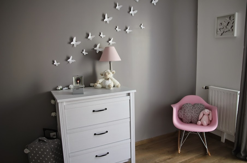 deco chambre bebe papillon