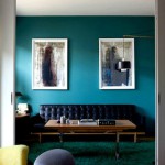 deco chambre bleu petrole