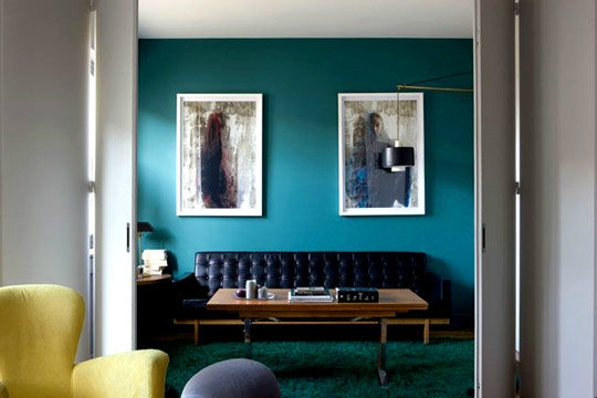 deco chambre bleu petrole