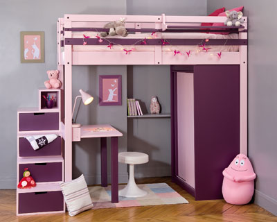 deco chambre fille mezzanine