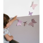 deco chambre fille theme papillon