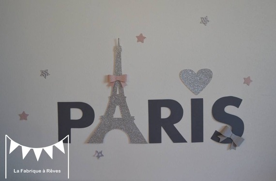 deco chambre fille theme paris
