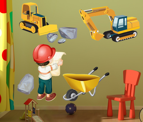 deco chambre garcon chantier