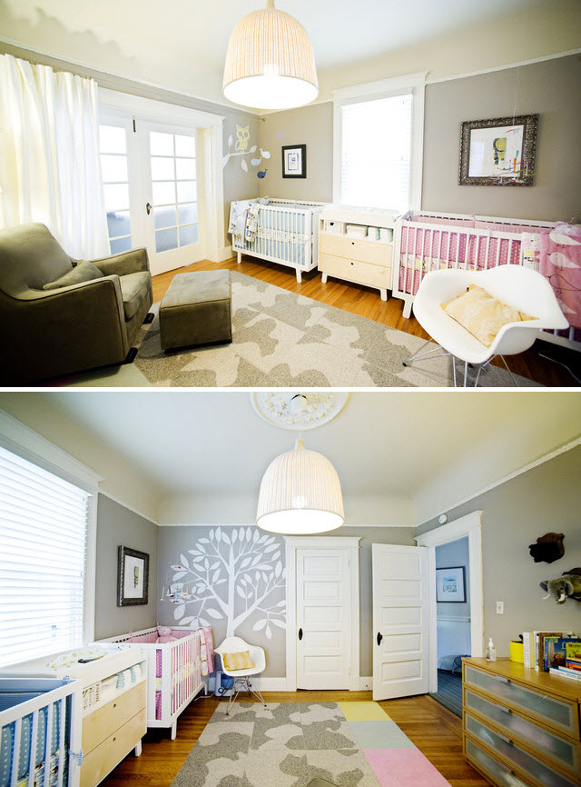 deco chambre jumeaux fille garcon