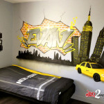 deco chambre new york jaune