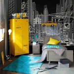 deco chambre new york jaune