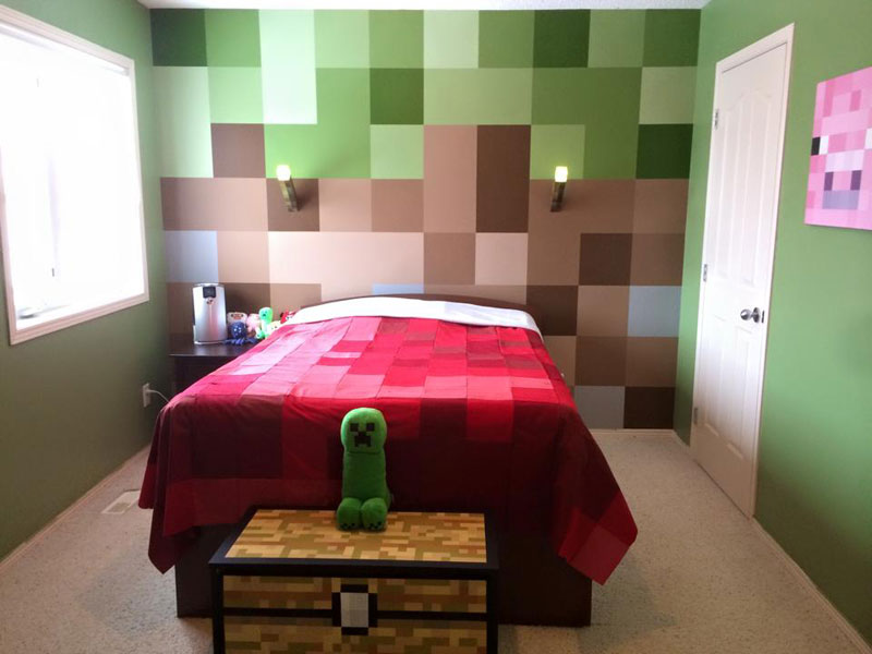 deco de chambre minecraft