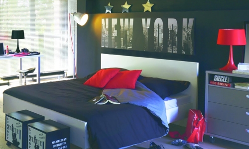 deco peinture chambre new york