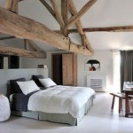 decor chambre bois de grange