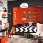 decoration chambre ado orange
