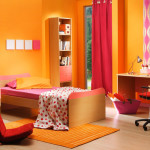 decoration chambre ado orange