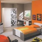 decoration chambre ado orange