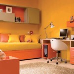 decoration chambre ado orange