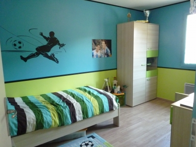 decoration chambre ado vert