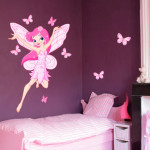 decoration chambre bebe fille papillon