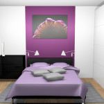 decoration chambre prune