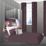 decoration chambre prune