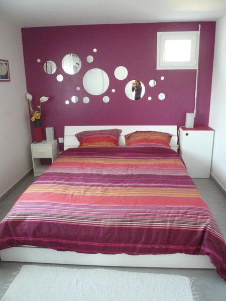 decoration chambre prune