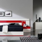 decoration chambre rouge et gris