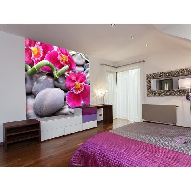 chambre deco orchidee