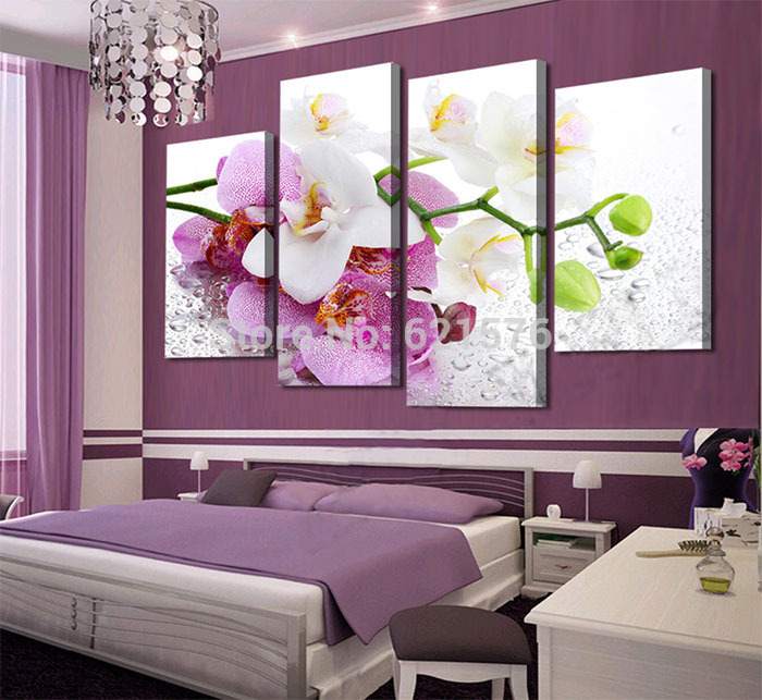 chambre deco orchidee