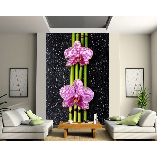 chambre deco orchidee