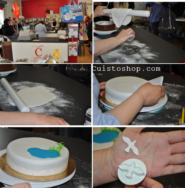 comment faire tenir decoration sur gateau