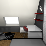 deco chambre ado sous combles