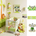 deco chambre bebe animaux de la jungle
