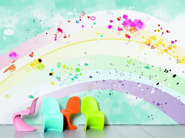 deco chambre bebe arc en ciel - visuel #7