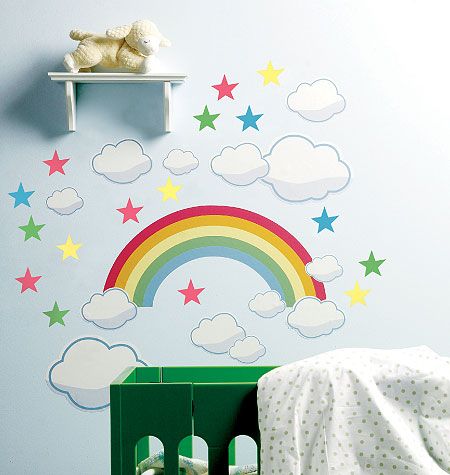 deco chambre bebe arc en ciel