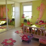 deco chambre bebe fille rose et vert
