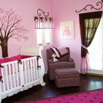 deco chambre bebe rose et marron