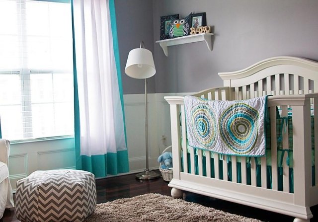 deco chambre fille turquoise