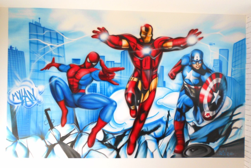deco chambre garcon avengers