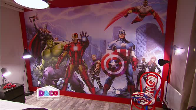 deco chambre garcon avengers