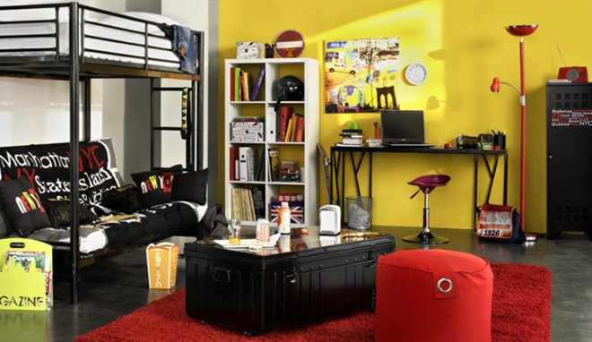 decoration chambre ado style new york