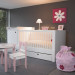 decoration chambre bebe fille gris et rose