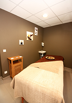 decoration chambre de massage