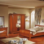 decoration chambre en merisier