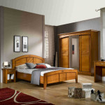 decoration chambre en merisier