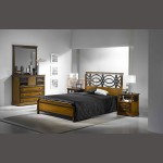 decoration chambre en merisier