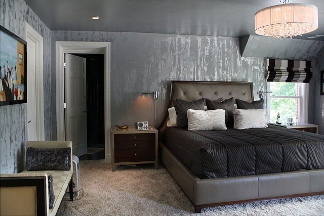 decoration chambre en papier peint