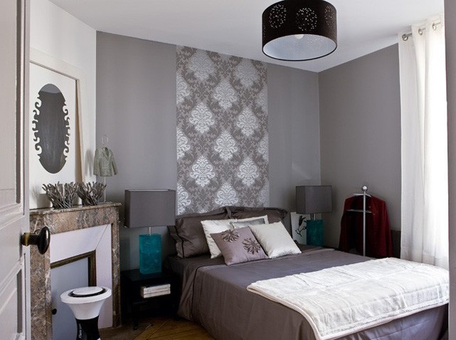 decoration chambre en papier peint