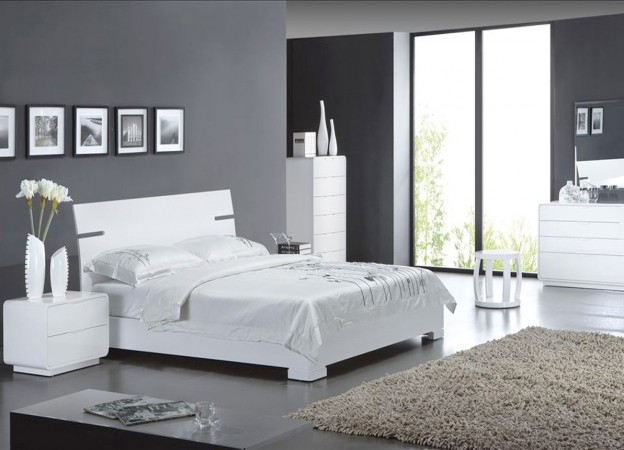 decoration chambre gris blanc