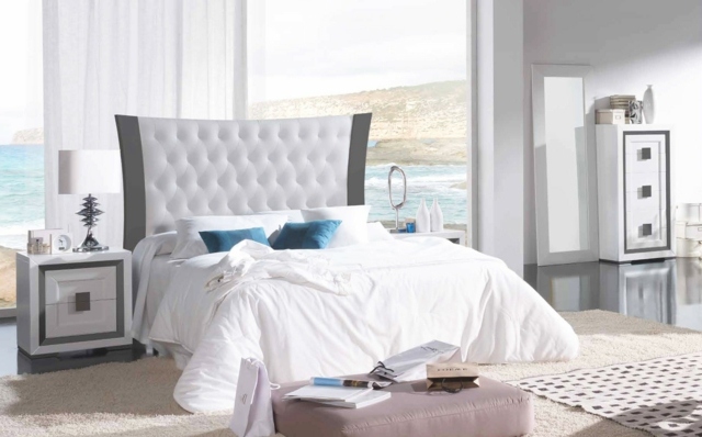 decoration chambre lit blanc