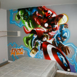 decoration chambre marvel