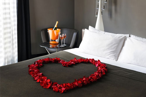 decoration chambre pour la st valentin